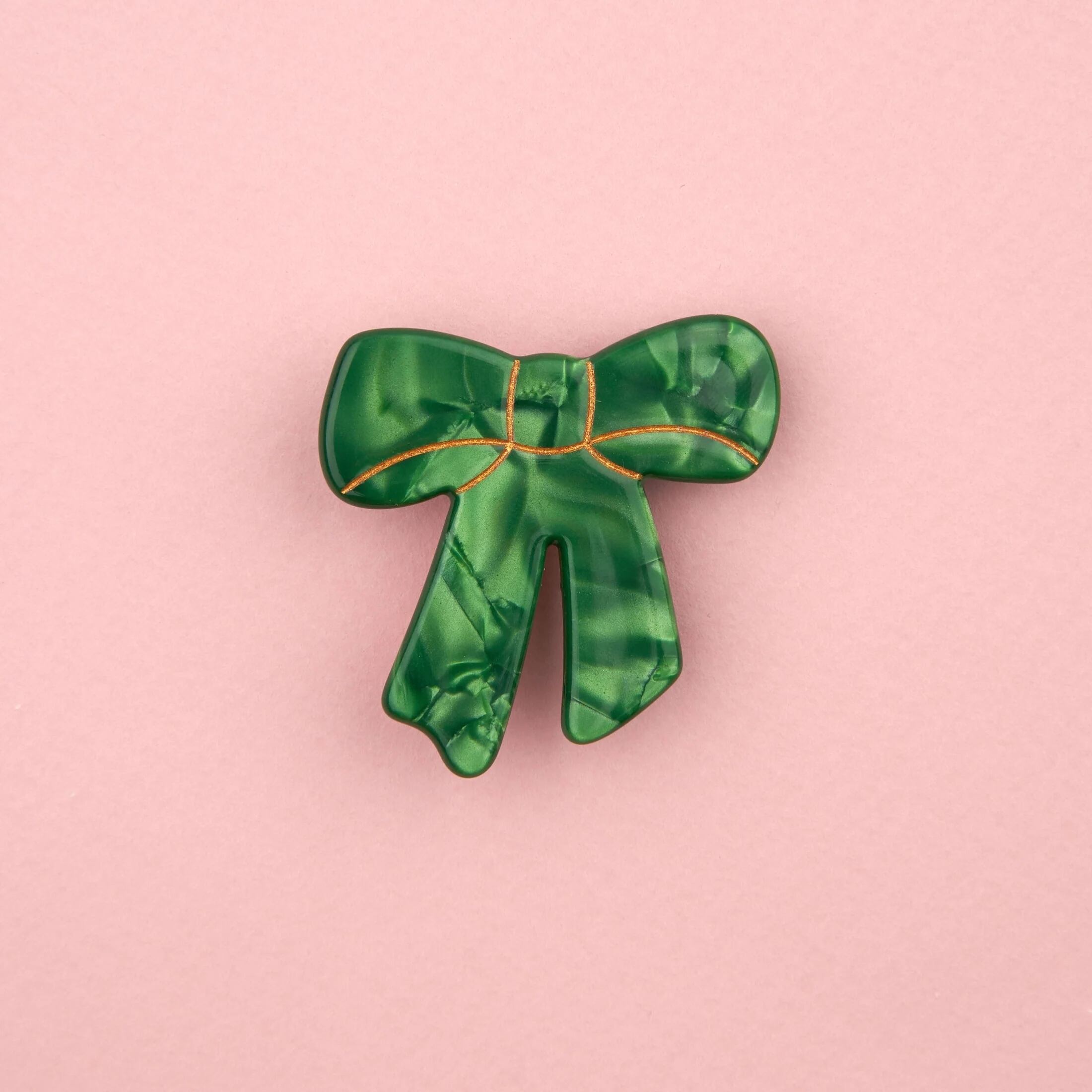 «即納» Coucou Suzette Green Ribbon Hair Clip ククシュゼット ヘアアクセサリー