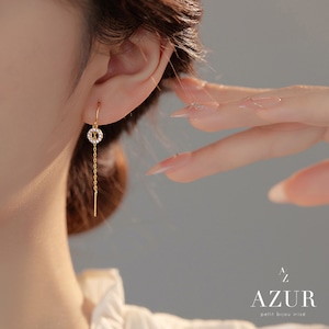 【数量限定】ジルコニアホールピアス