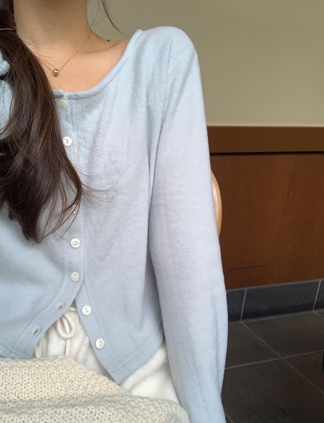 (LITER) aney angora cardigan /3color