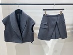 BORDERS at BALCONY MELTON WOOL SHORTS