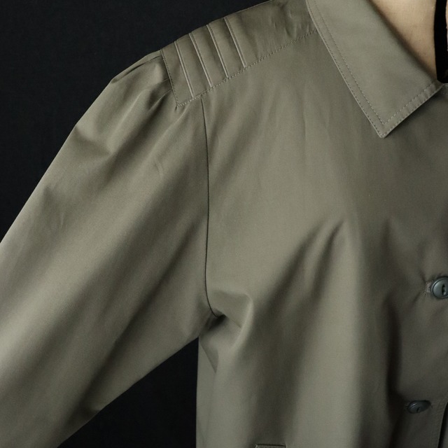80's france vintage claude havrey paris trench coat トレンチコート