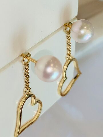 新品]K18YGイエローゴールド金ミャンマー天然ルビーピアス | Pay ID 