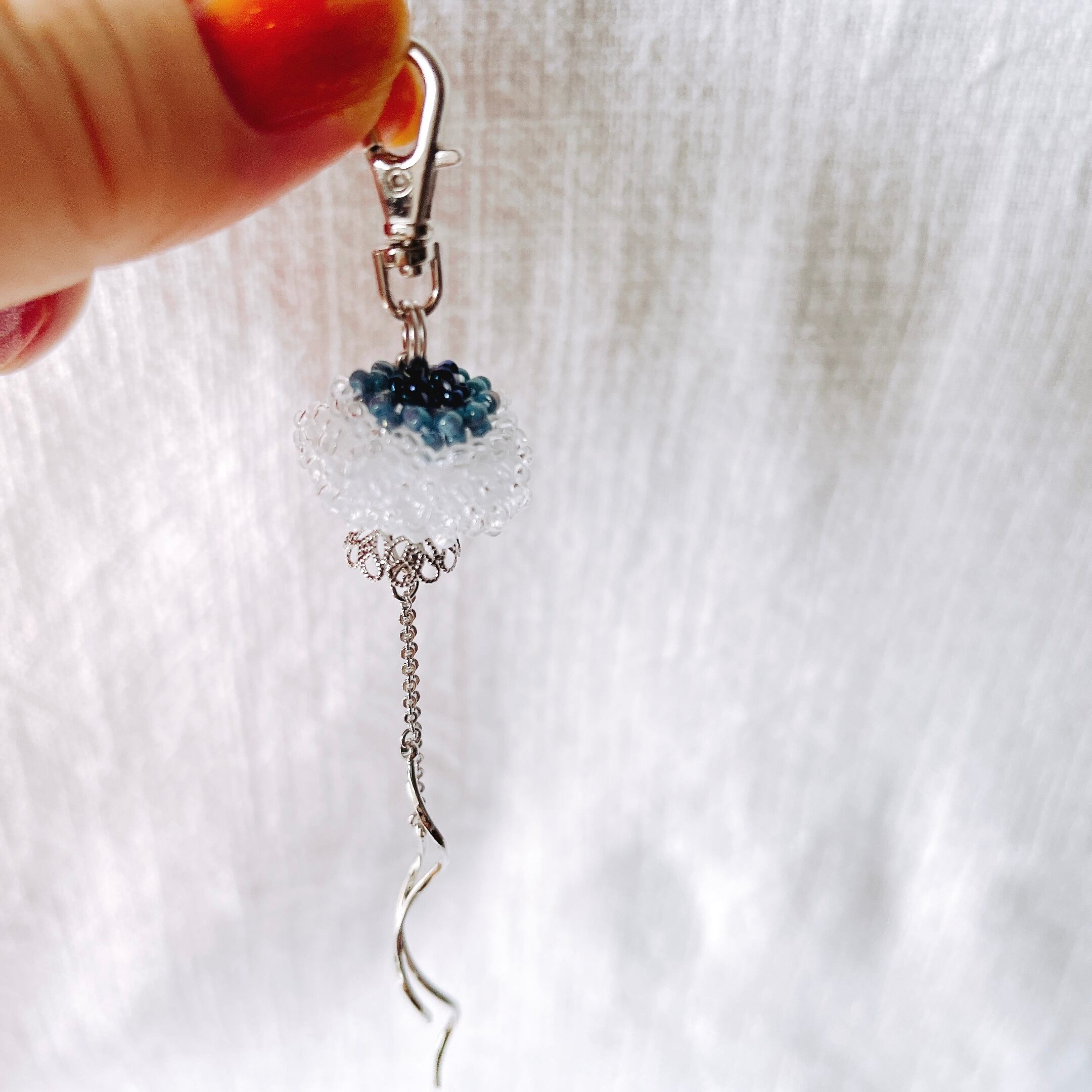 ビーズクラゲの刺繍キーホルダーが作れるセット | Beads☆Beans ビーズクラゲの刺繍キーホルダーが作れるセット | Beads☆Beans