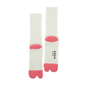 Cotton Linen Bicolor Socks（Pink）