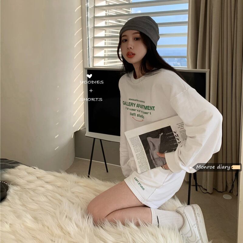 スタイルスタンダードカジュアルオータムセーター ショーツ ロング レトロ 秋物 ブルマー モンロー84411141402