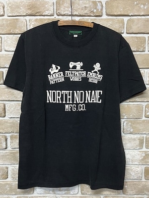 【NORTH NO NAME】ノースノーネーム "NNN MFG" Vintage Faded Tee (BLACK) メンズTシャツ