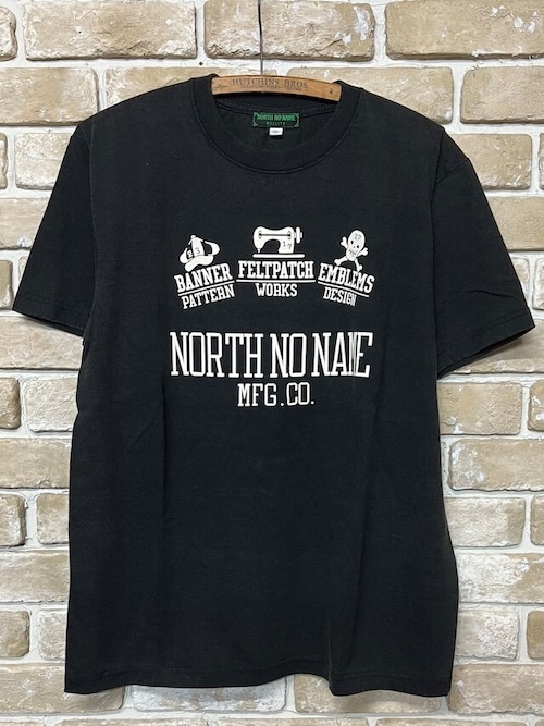 【NORTH NO NAME】ノースノーネーム "NNN MFG" Vintage Faded Tee (BLACK) メンズTシャツ