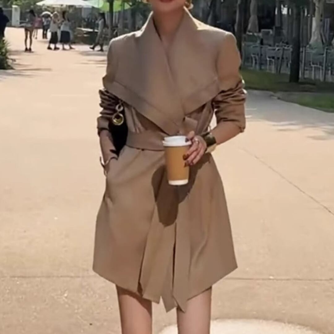 ドレープリバーミドル丈トレンチコート JC0040