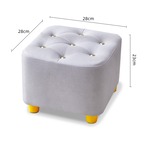 小さいスツール 無垢材 スツール 高さ23cm ５カラー オレンジ ライトグレー 家庭用 玄関椅子 靴用スツール コーヒーテーブル用スツール 大人用 子供用 小さなスツール リビングルーム用 ドア用スツール