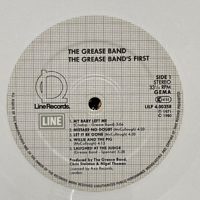 Grease Band / Grease Band Yanagi Books