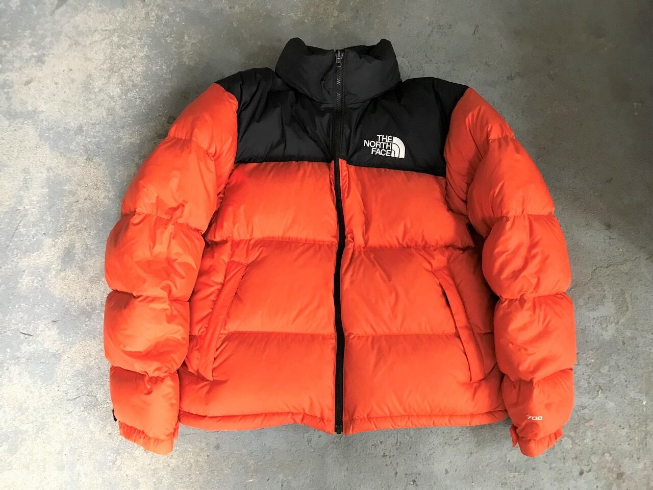 THE NORTH FACE Nuptse down jacket BLACK/ORANGE