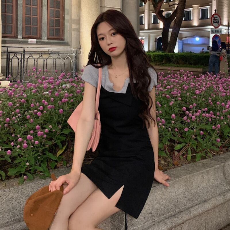 ドレス レディースサマーショートTシャツ シャツ セット 夏物 YY-ファッション58248601312