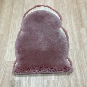 【変色あり★展示見本アウトレット】国産短毛ムートンフリース2匹もの　Sサイズ　ピンク　変色あり