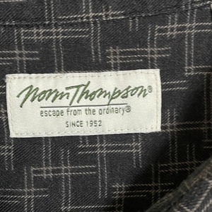 【Norm Thompson】半袖シャツ 柄シャツ 総柄 オールパターン シルク レーヨン XL ビッグサイズ ノームトンプソン US古着