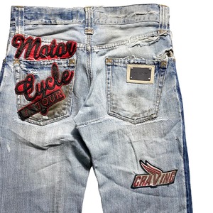 DOLCE&GABBANA motorsport denim pants