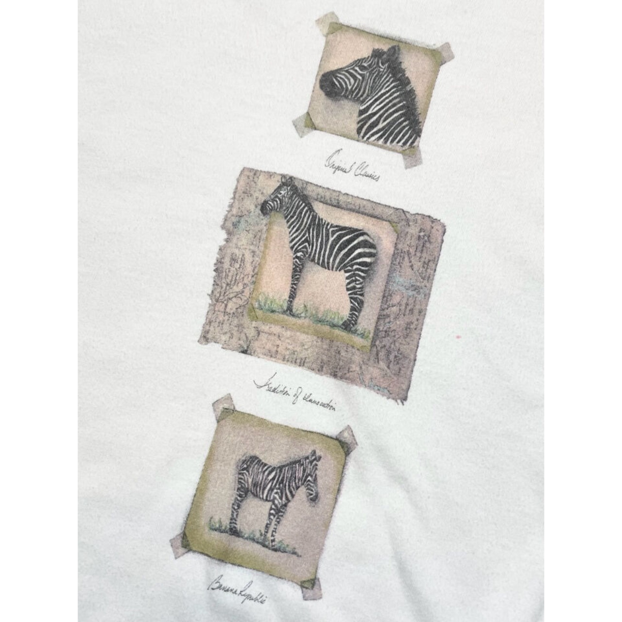 90s BANANA REPUBLIC ART Tee MADE IN USA  Size XL