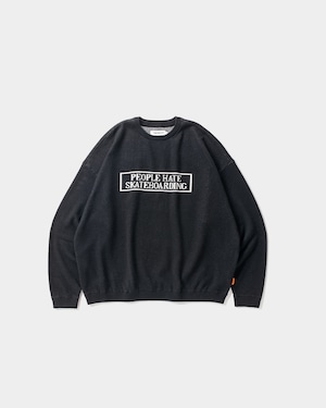 TIGHTBOOTH PEOPLE HATE SKATE SWEATER BLACK L