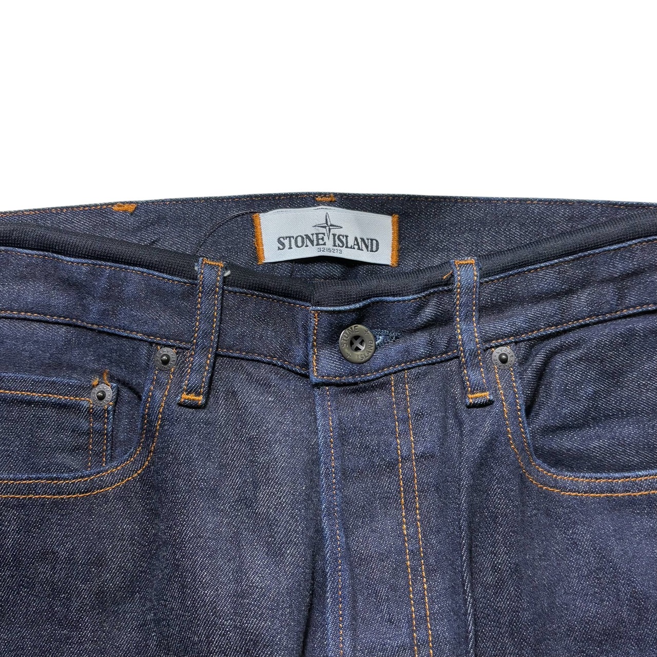 STONE ISLAND switching design indigo denim pants