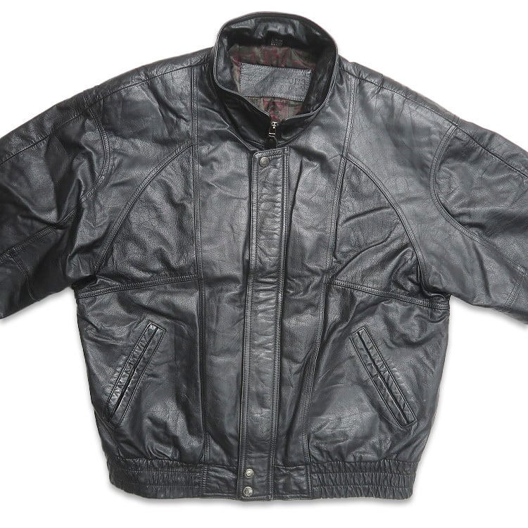 古着 90年代 EXPRESSIONS 本革 レザージャケット ブルゾン