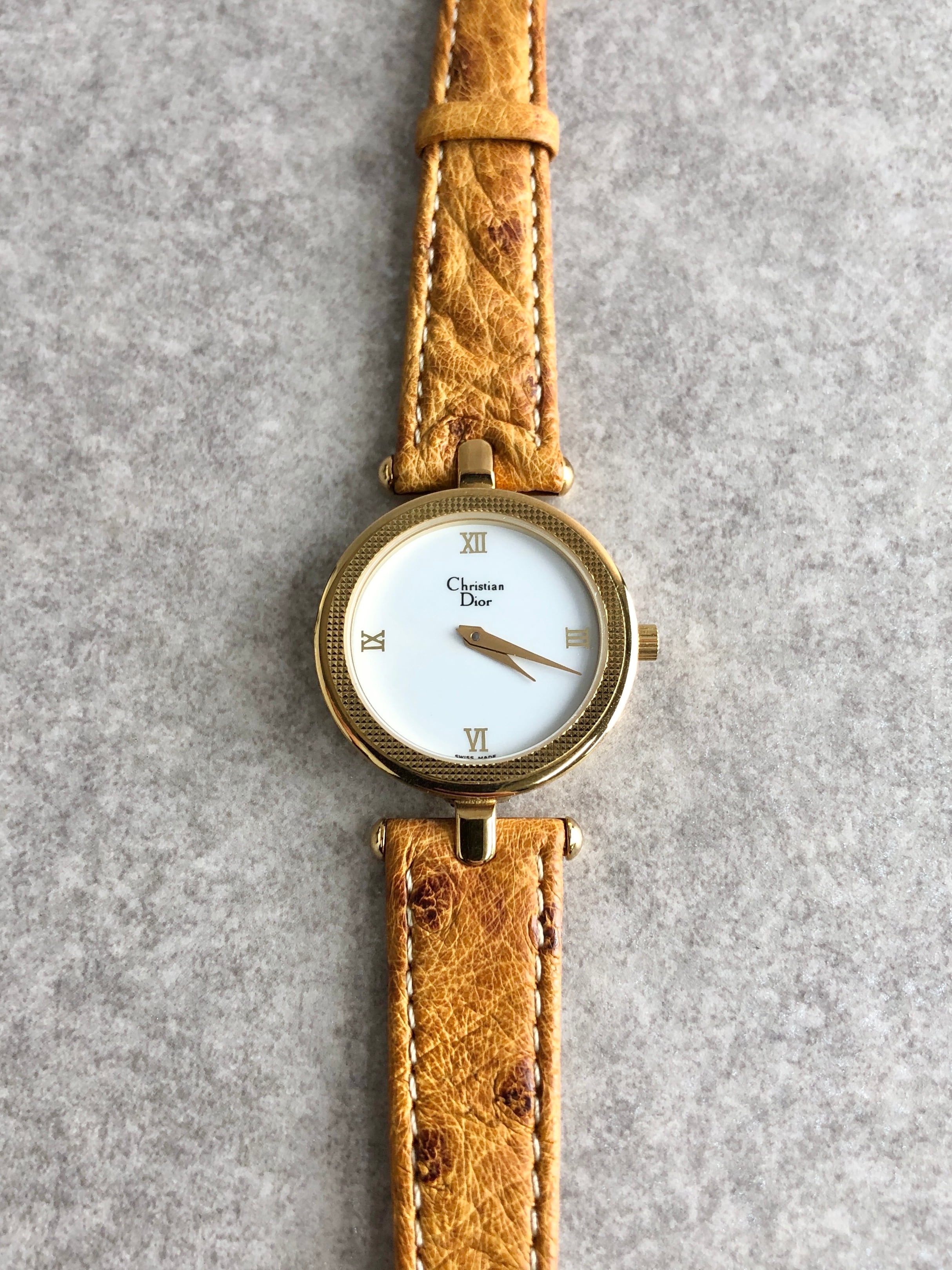 Christian Dior クリスチャン ディオール 腕時計 ゴールド ブラウン