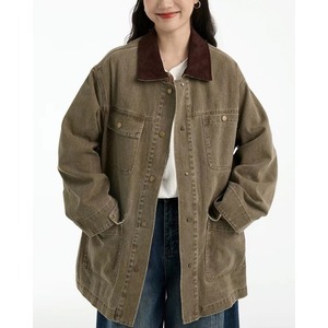 corduroy collar work jacket 101665