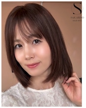 16プレミアム・モモ(ブラウン)人毛フルウィッグ