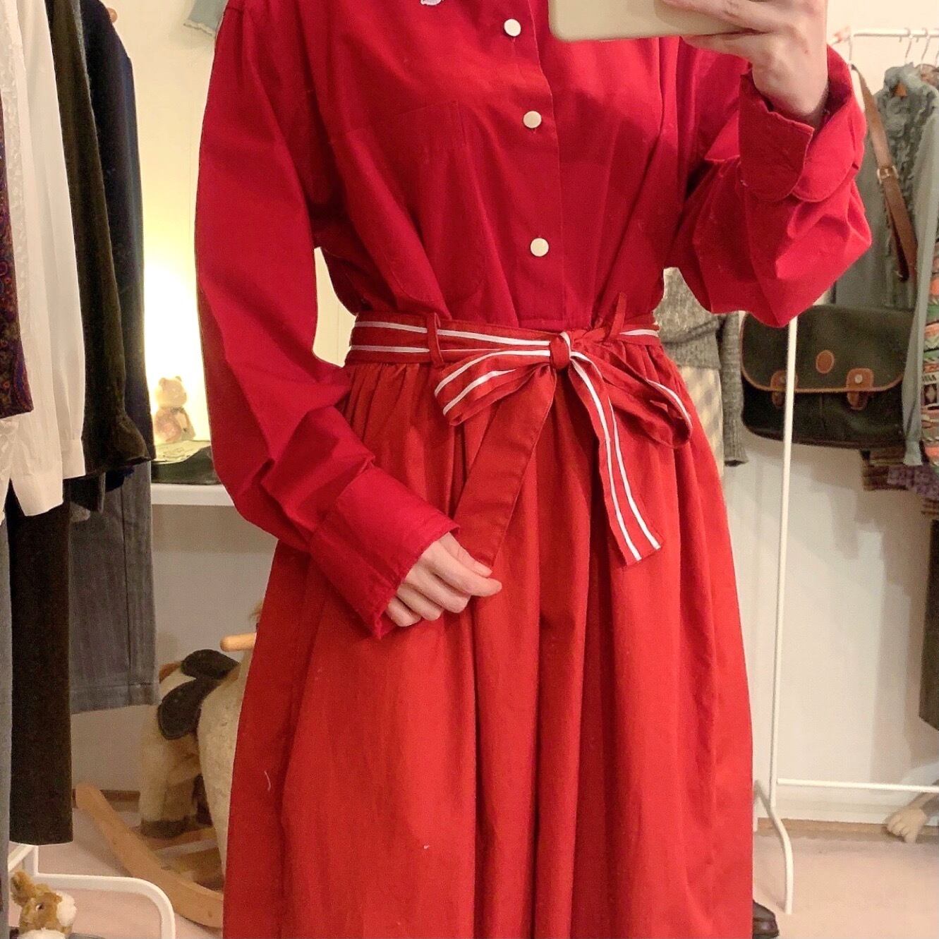 remake : strawberry line shirt one-piece