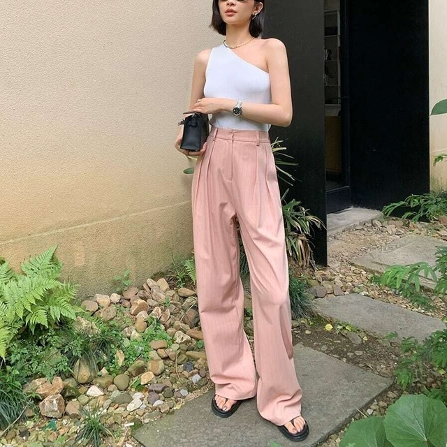 tuck stripe pants　10150