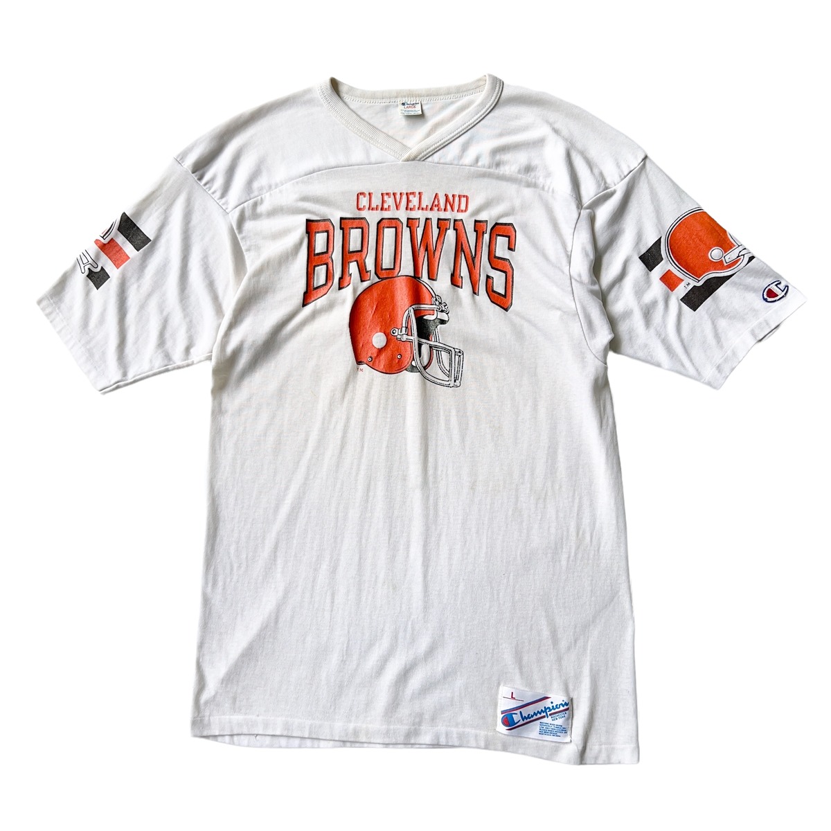 80's Champion トリコタグ NFL BROWNS フットボールTシャツ SIZE L