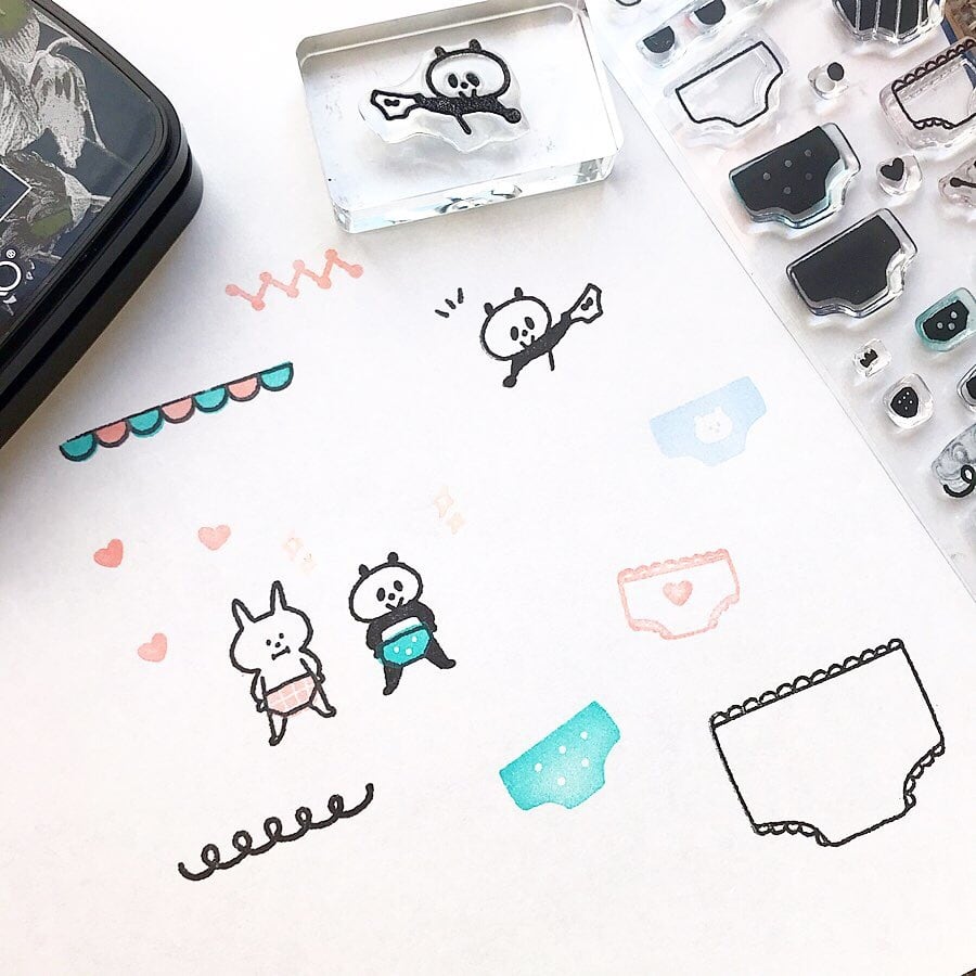 mizutama クリアスタンプ おパンツ 35-246 | パピアプラッツBASE店