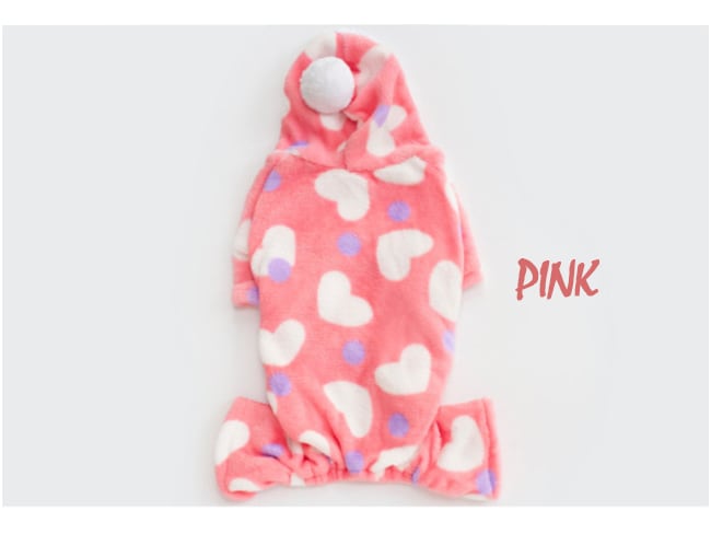 もこもこロンパース S ~ XXL 2color / 犬服 防寒 秋冬 犬の服 犬 つなぎ オールインワン 小型犬 中型犬 ドッグウェア 部屋着 パジャマ お出かけ ペット用品