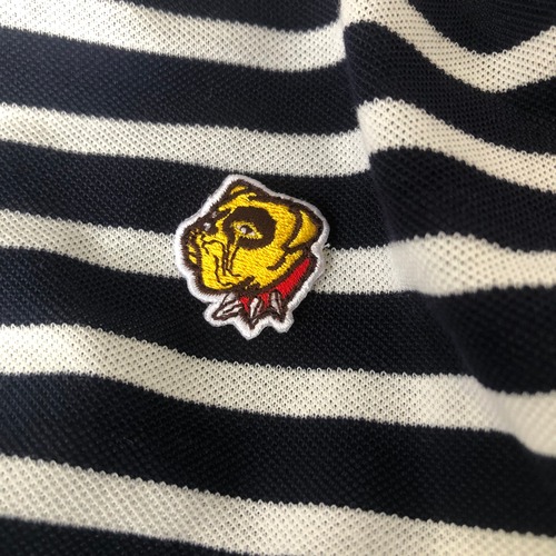 Grapefruitmoon Crewneck 鹿の子編み Striped Sweat "shortsleeve"