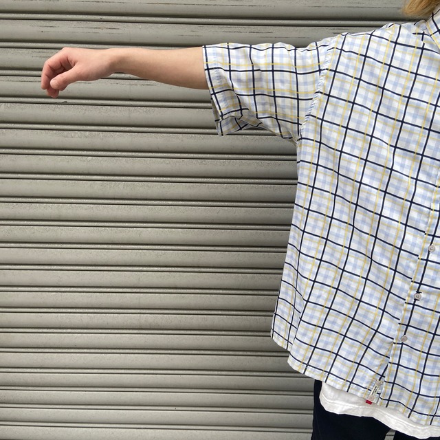 ECKO UNLTD エコーアンリミテッド　チェック柄半袖シャツ☆ビッグXL