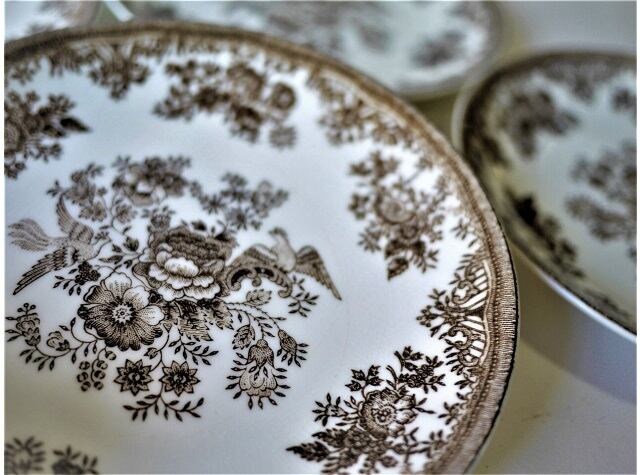 オールド グスタフスベリ Fasan デザートプレート1枚 Old Gustavsberg ファサン