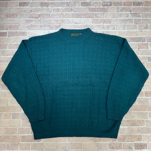 CROFT&BARROW COTTON SWEATER GREEN SIZE L