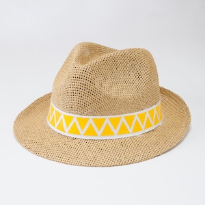 ▽ロゴ ストローハット〈ベージュ〉/ Straw Hat <beige>