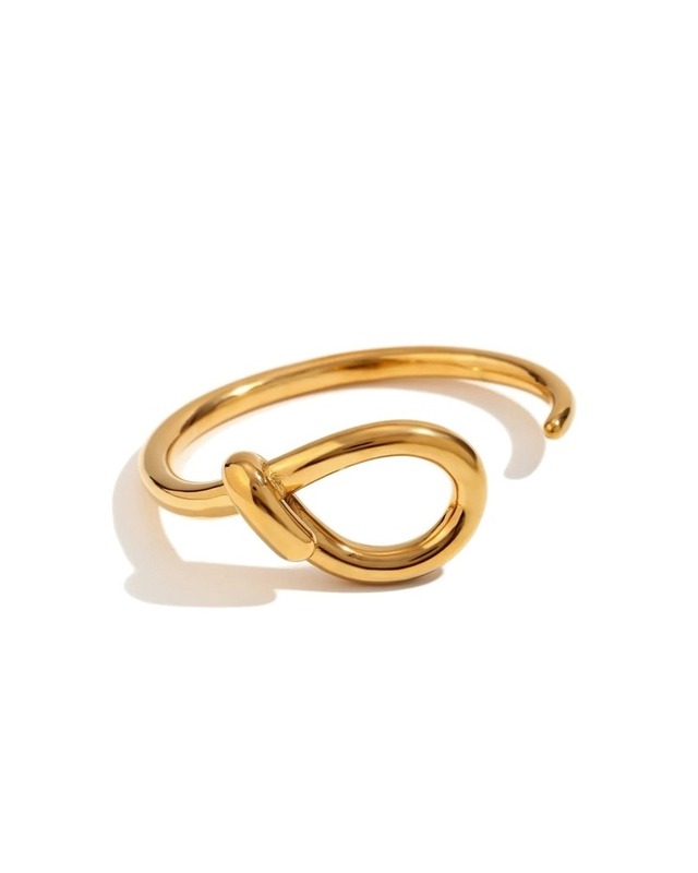 Orbit cuff bangle -Gold-【アレルギー対応】