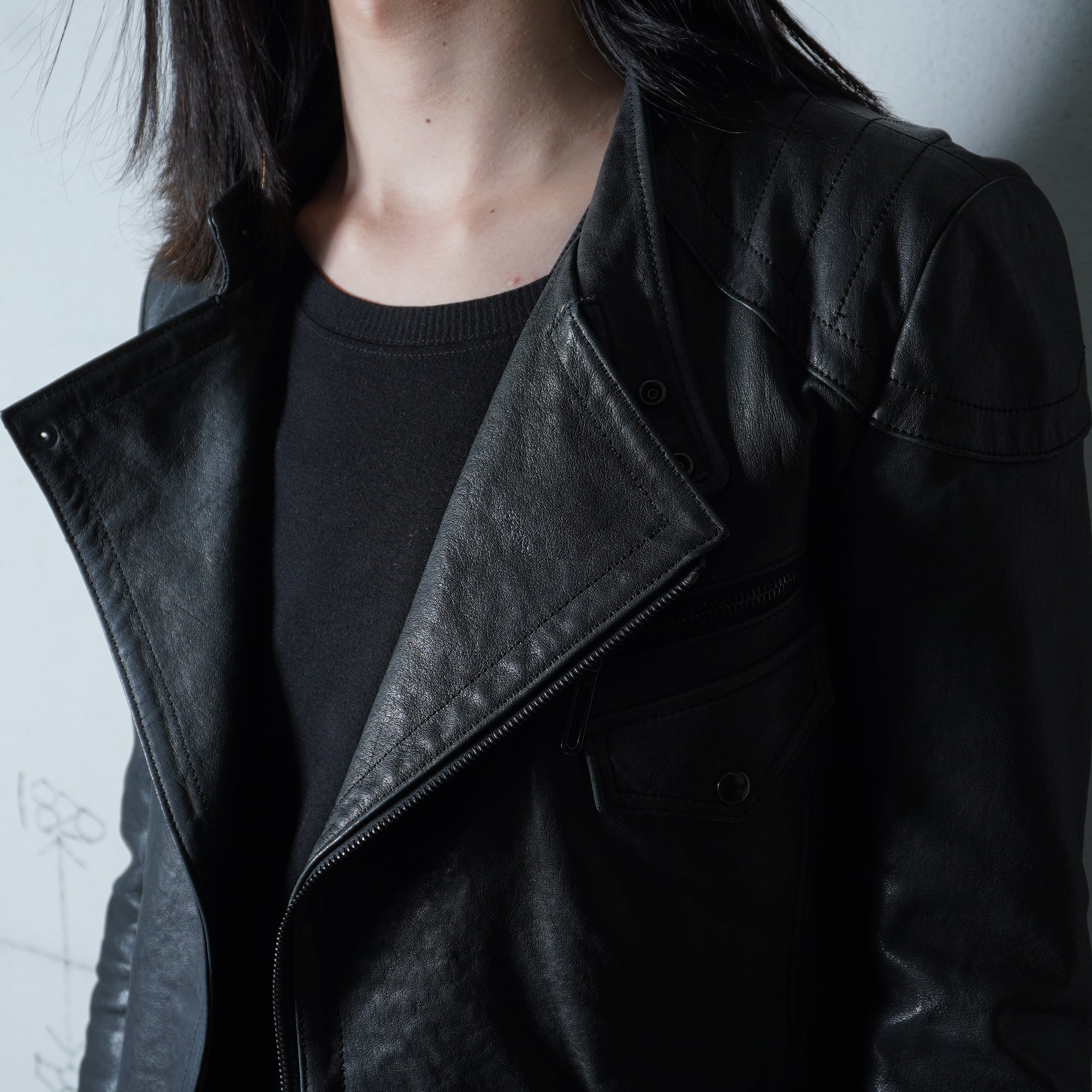 Galaaben】 ガラアーベント dark wear ラムレザーダブルライダース