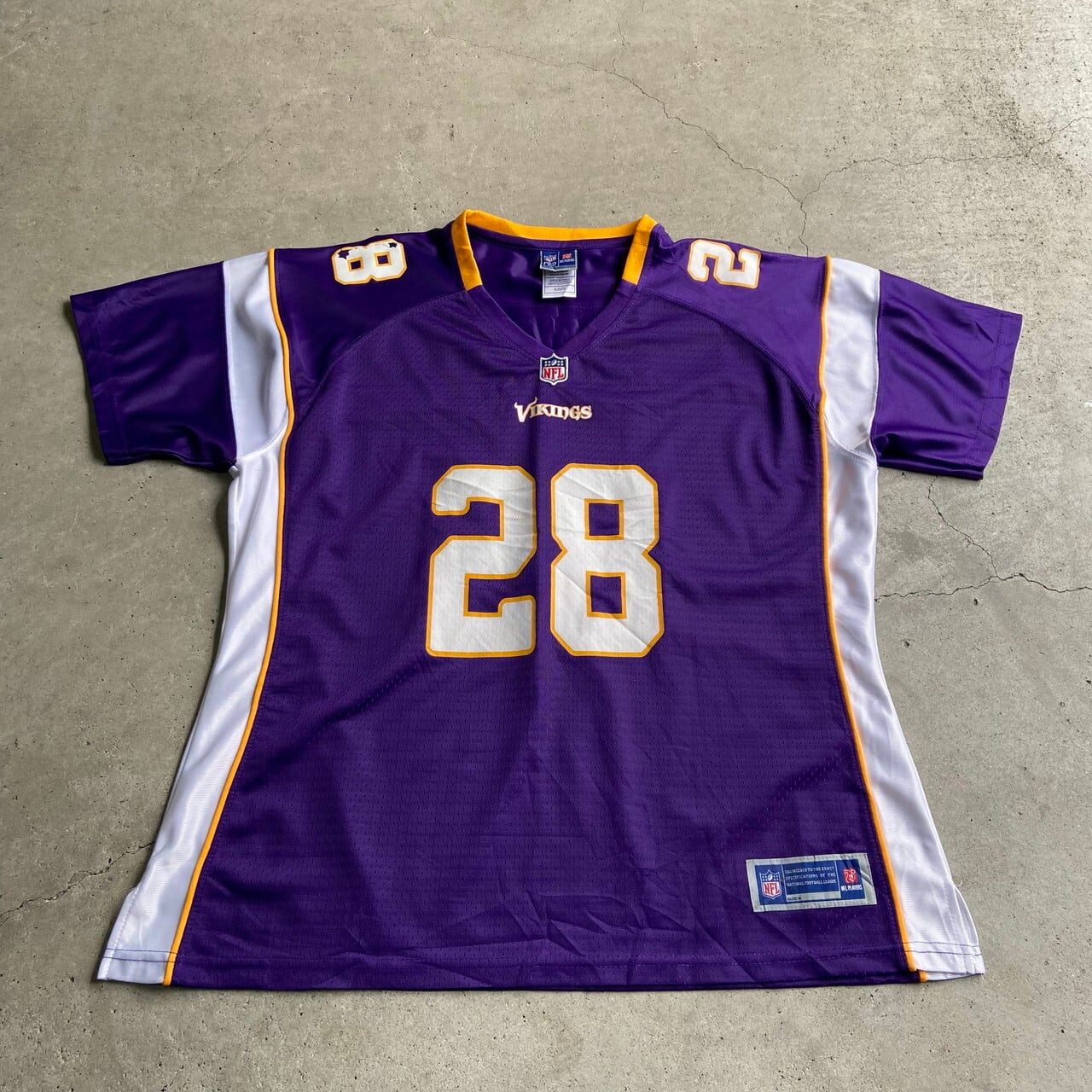 ビンテージフットボールゲームシャツ NFL ミネソタ・ヴァイキングス エイドリアン・ピーターソン ゲーム