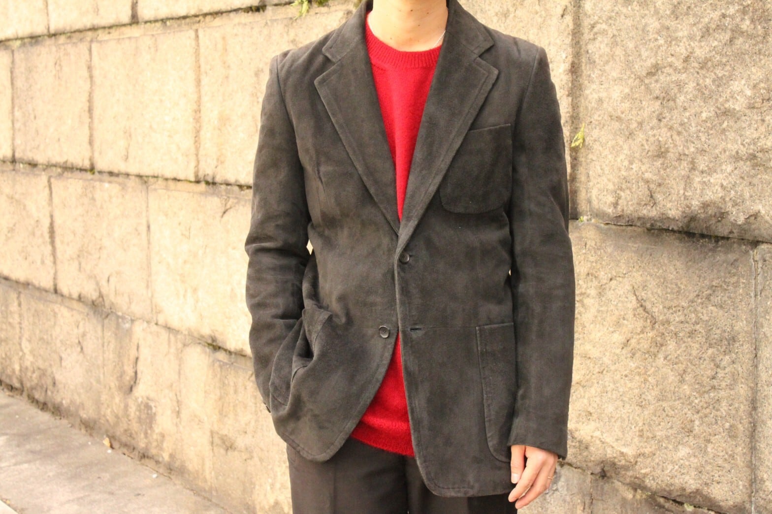 OLD GUCCI Cow Leather Tailored Jacket ITALY製 | VOLAR