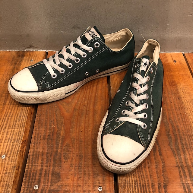 ⊕1990s CONVERSE ALL STAR LO SNEAKER GREEN SIZE 10 1/2