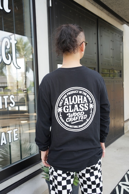 AG original circle logo long T-shirts(Limited wood key holder付き)
