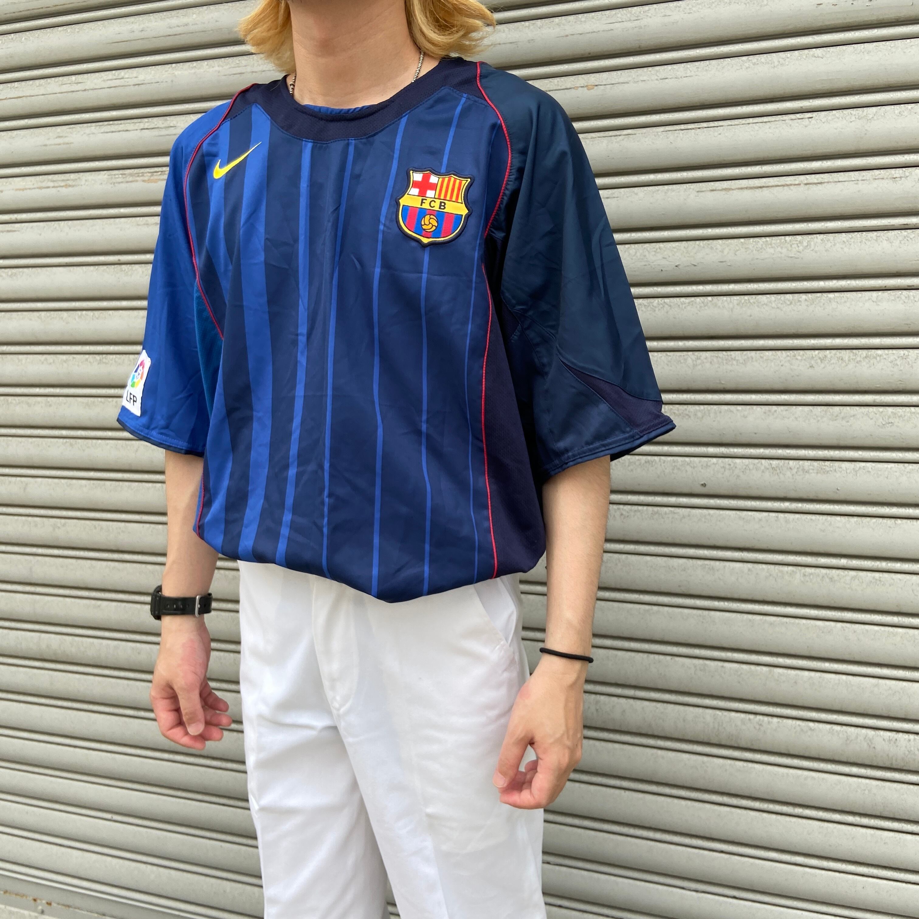 タグ付き未使用品 NIKE バルセロナ ロナウジーニョ サッカーT XL