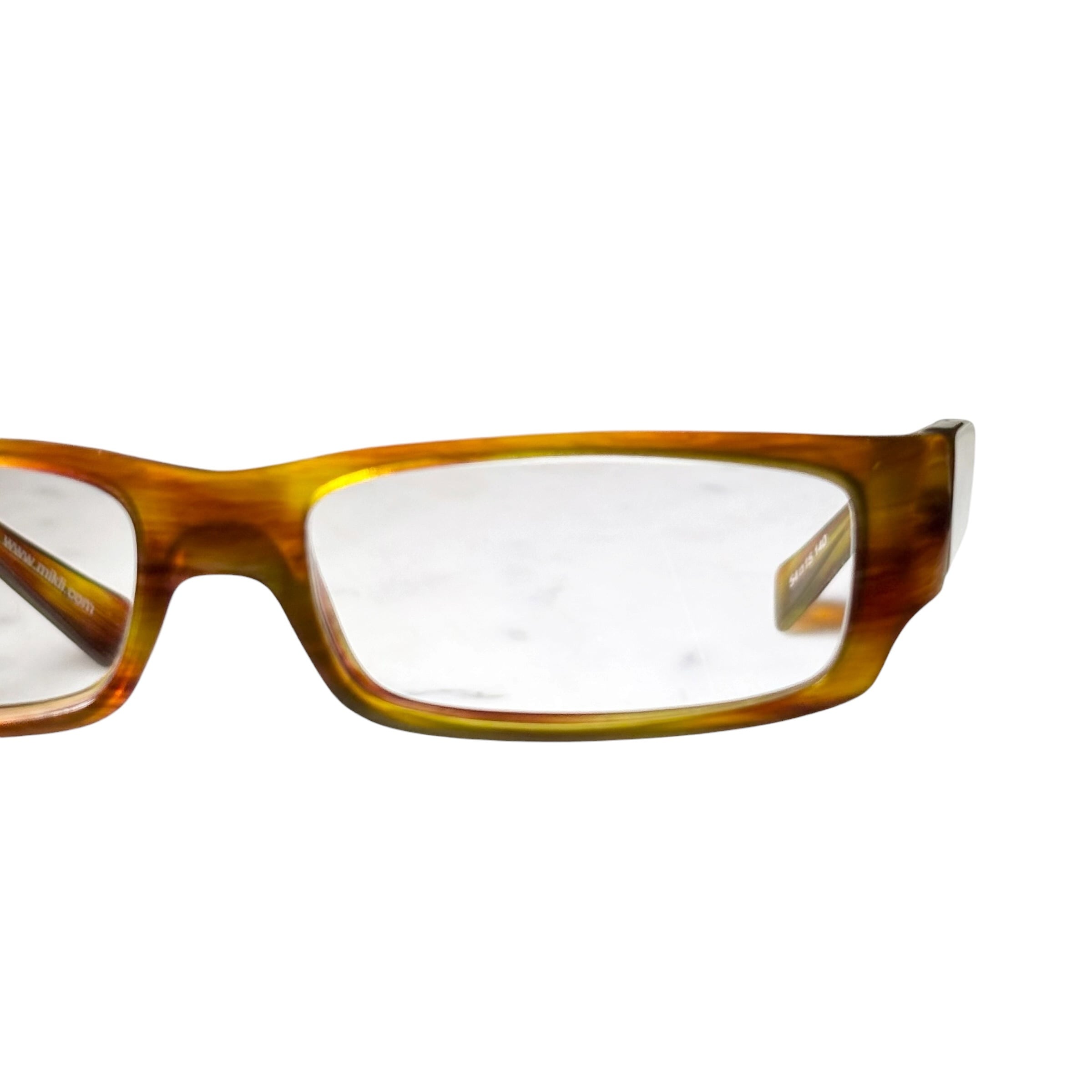 ALAIN MIKLI tortoiseshell pattern frame glasses | NOIR ONLINE