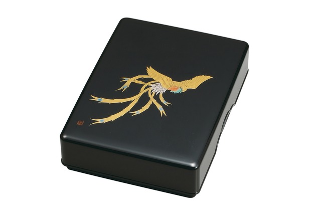36-2212 11.0（Ａ４サイズ対応）文庫 鳳凰 Gold Leaf Box A4 Size Phoenix