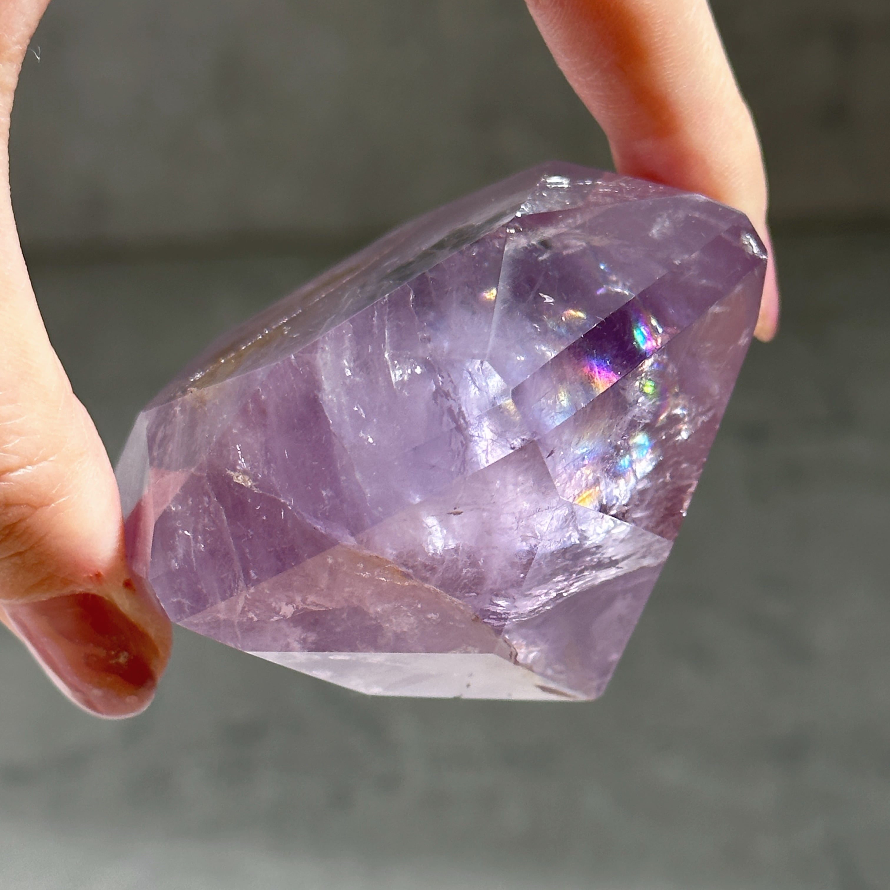 アメジスト ダイヤモンドカット02◇Amethyst Diamond◇天然石・鉱物