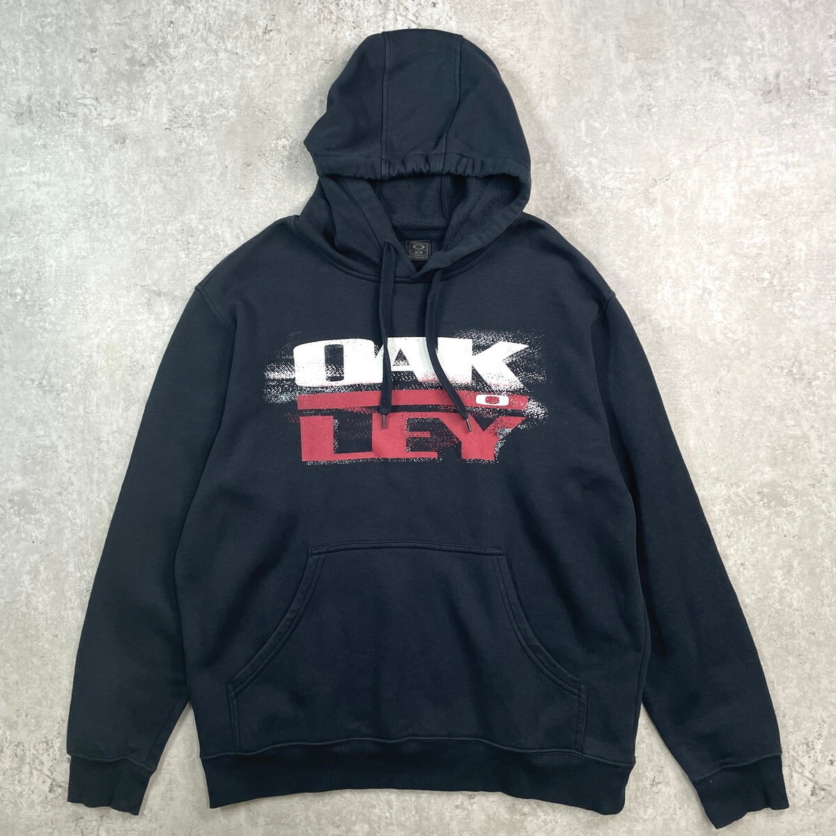OAKLEY オークリー スウェットパーカー ロゴプリント メンズL相当 古着 