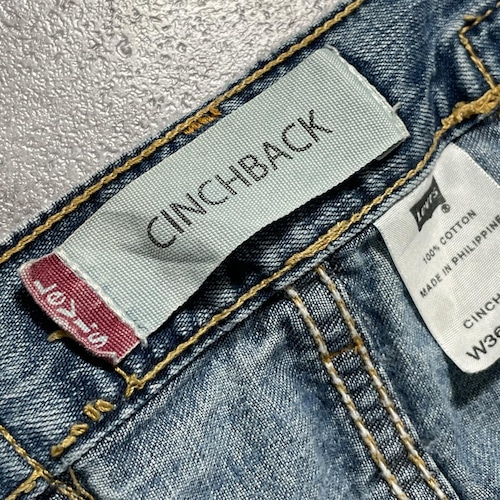 【W36 L32】 europe levi's リーバイス cinchiback 詳細写真6