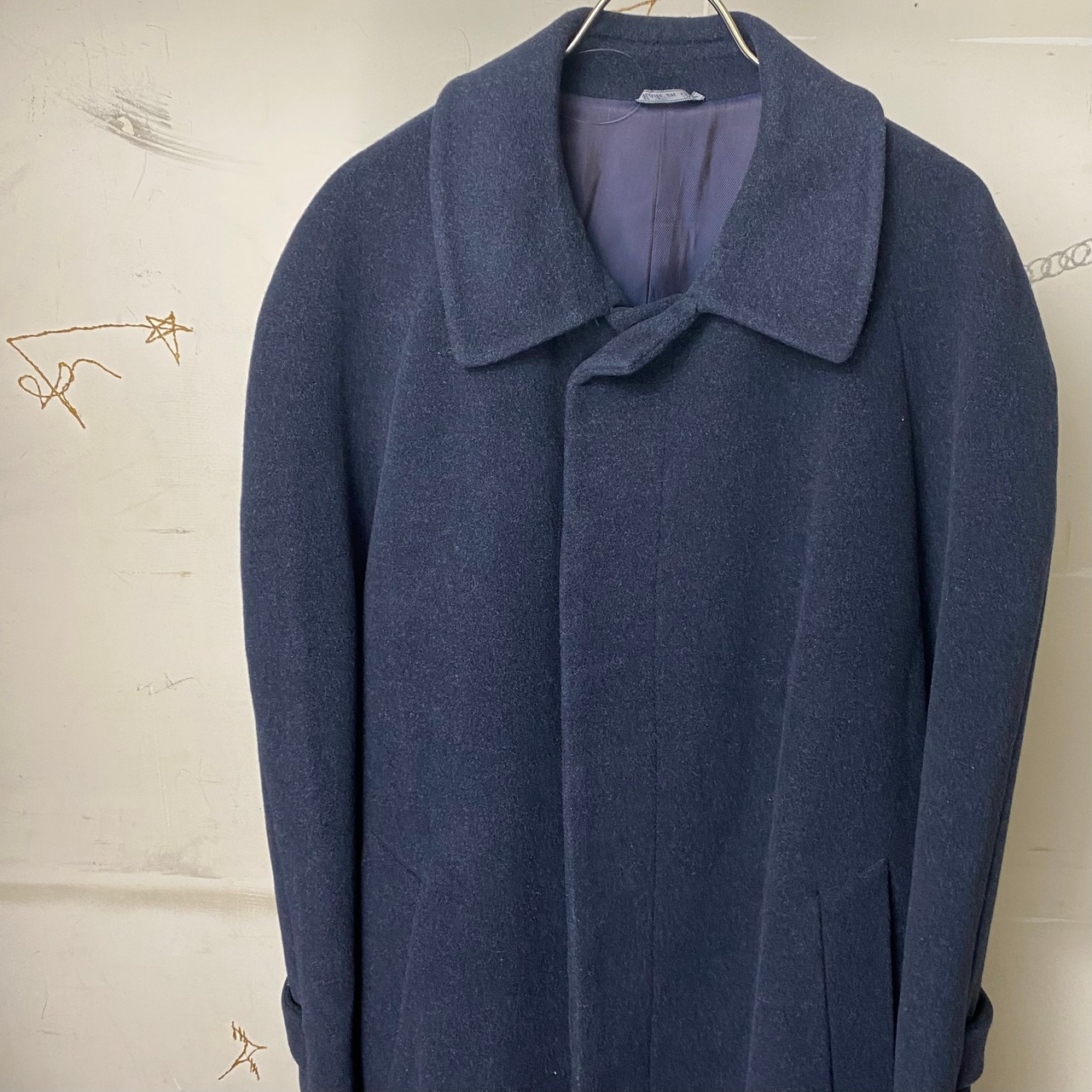 vintage FENDI cashmere brend wool balmacaan coat