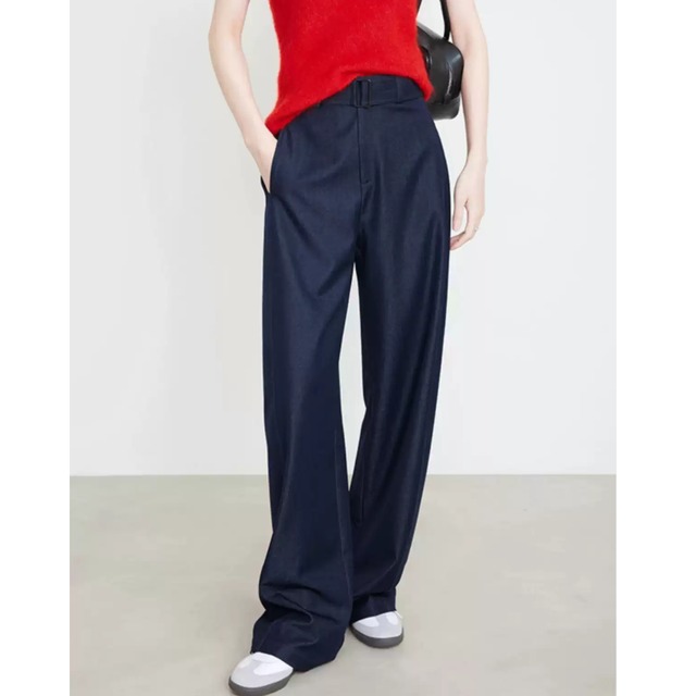 【ドレープワイドレッグパンツ】P00715